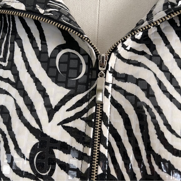 Black & White Misook Zipper Jacket 2X - Picture 3 of 4